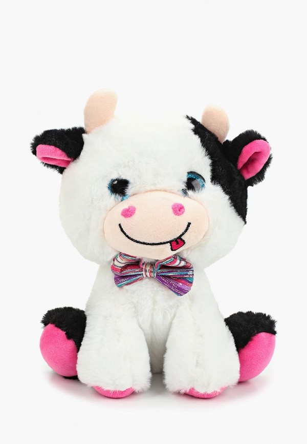 

Игрушка мягкая Tashatoys, Корова с бантом, Белый