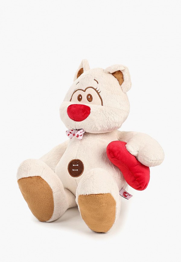 

Игрушка мягкая Stip, Белый, Медведь Поль с Сердцем