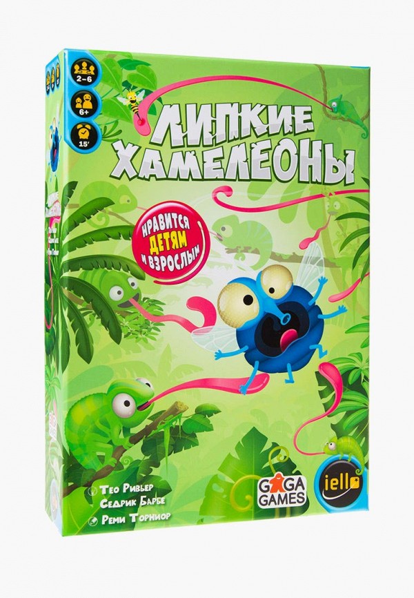 

Игра настольная Gaga.ru, Зеленый, Липкие Хамелеоны