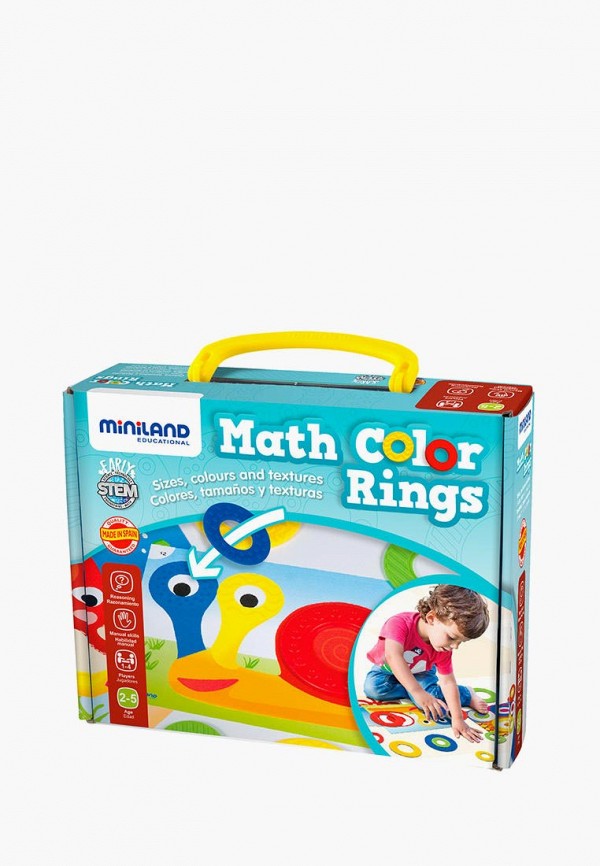

Набор игровой Miniland, Разноцветный, Math Color Rings в чемоданчике