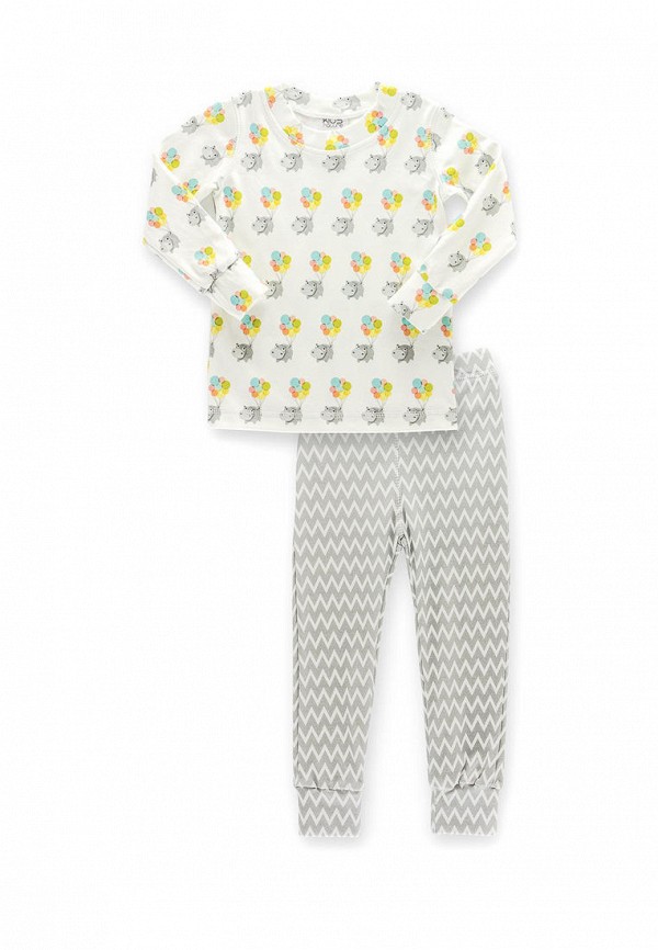 

Пижама Kids Nature, Белый;серый, Kids Nature MP002XC00A09