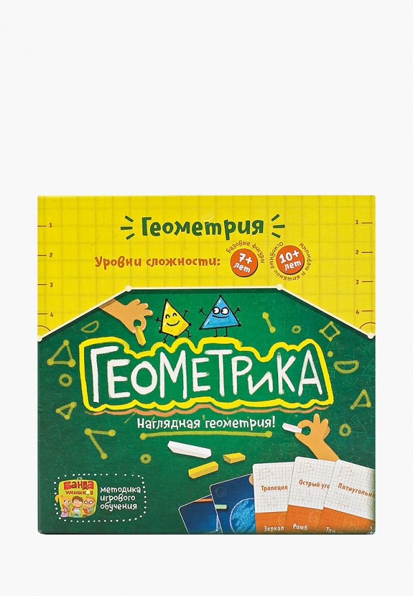 

Игра настольная Банда умников, Разноцветный, Геометрика