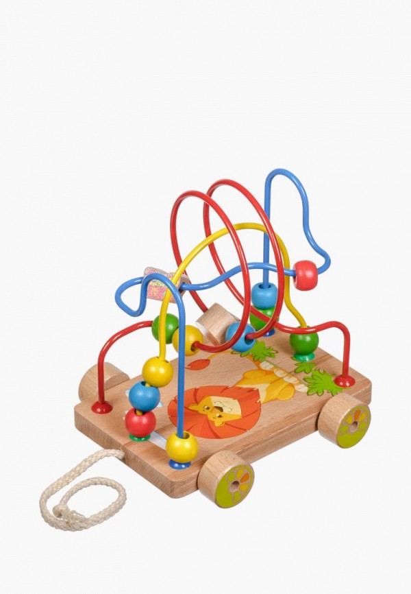 

Игрушка Игрушки из дерева, Разноцветный, Лабиринт-каталка "Львенок"