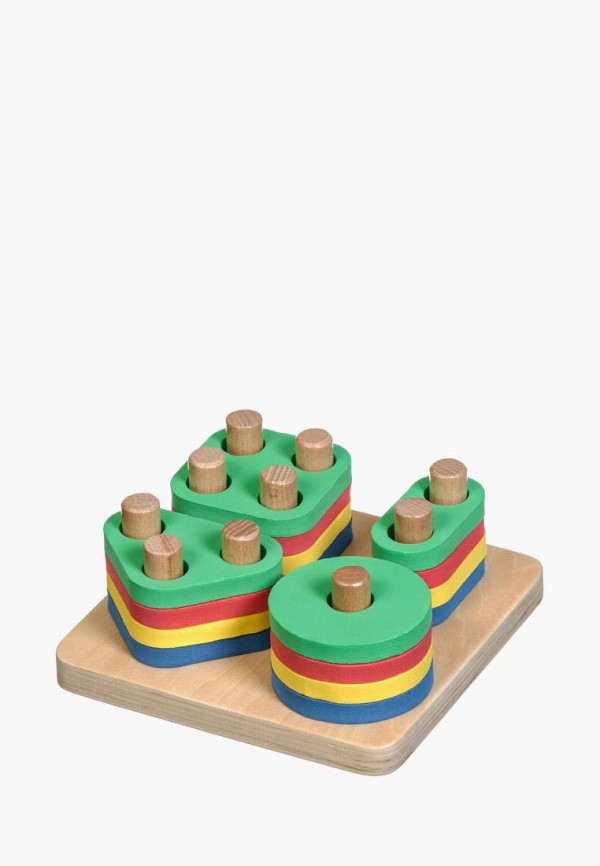 

Набор игровой Игрушки из дерева, Разноцветный, Логический квадрат