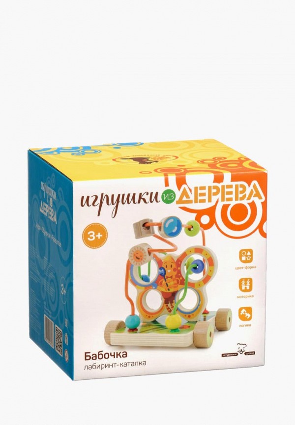 

Игрушка Игрушки из дерева, Разноцветный, Лабиринт "Бабочка" малая