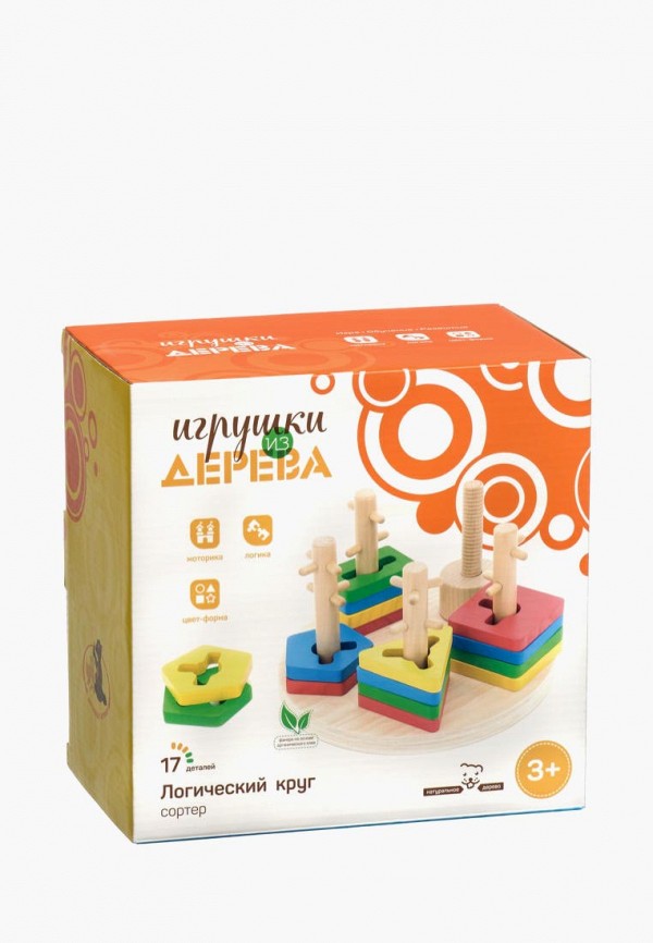 

Набор игровой Игрушки из дерева, Разноцветный, Логический круг