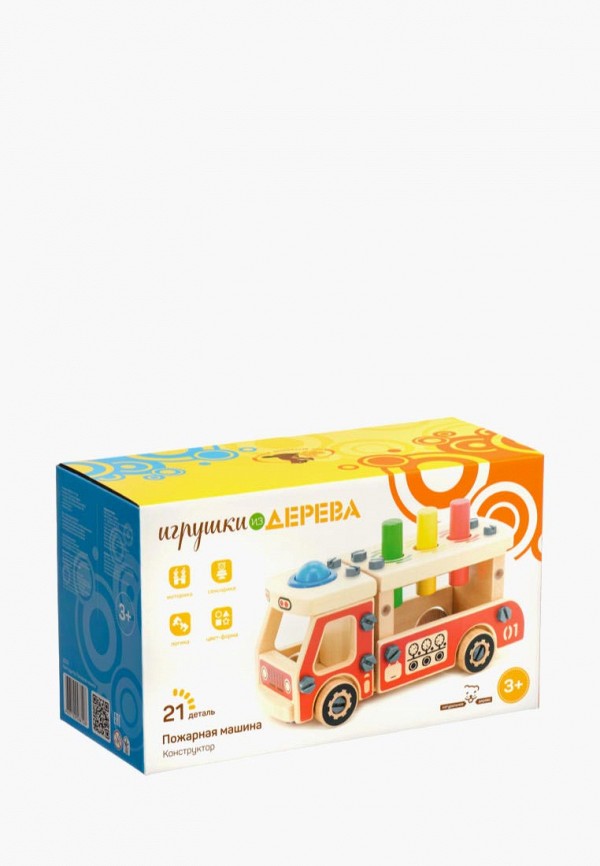 

Конструктор Игрушки из дерева, Разноцветный, Машина