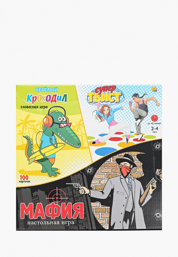 

Игра настольная Рыжий Кот, Разноцветный, Супер-твист + Крокодил + Мафия