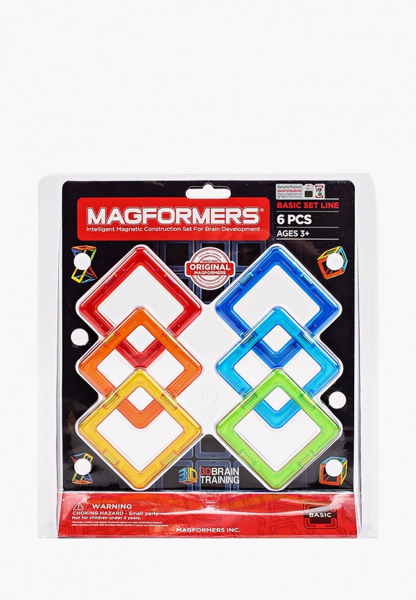 

Конструктор Magformers, Разноцветный, 701001 Квадраты 6