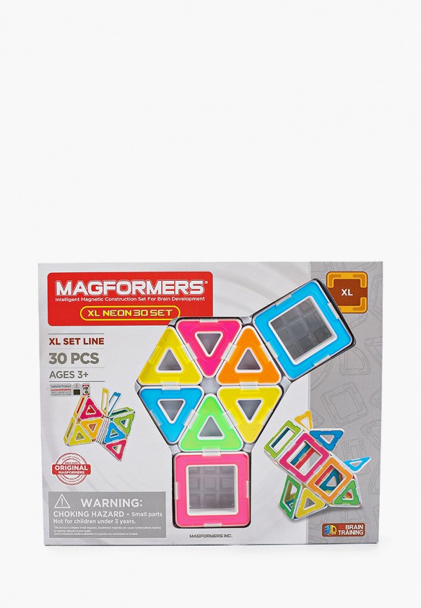 

Конструктор Magformers, Разноцветный, XL Neon 30 set