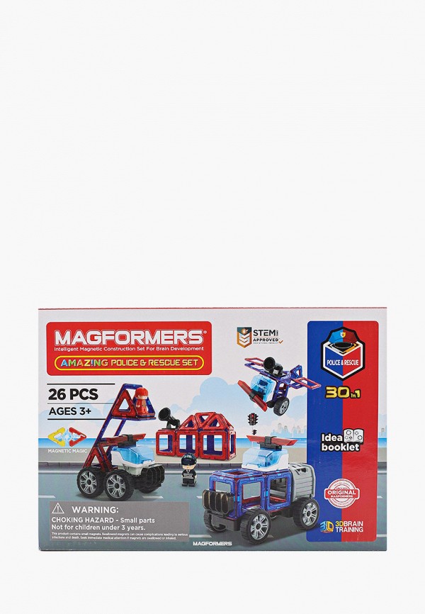 

Конструктор Magformers, Разноцветный, Amazing Police & Rescue Set