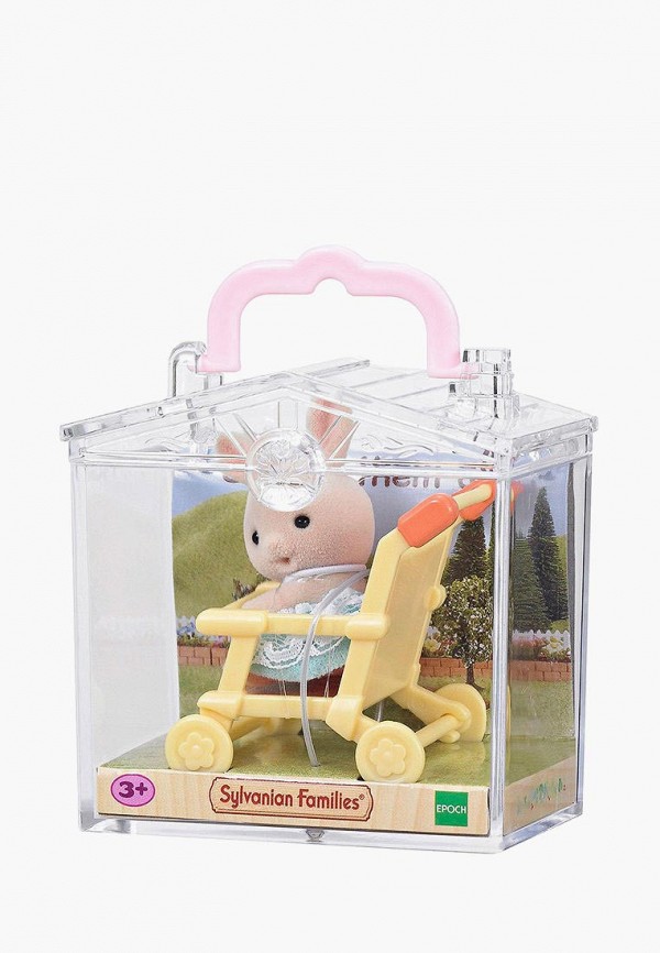 

Коллекционная фигурка Sylvanian Families, Разноцветный, Кролик в коляске