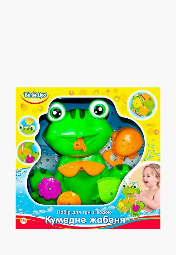 

Игрушка для ванны BeBeLino, Зеленый, Забавный лягушонок