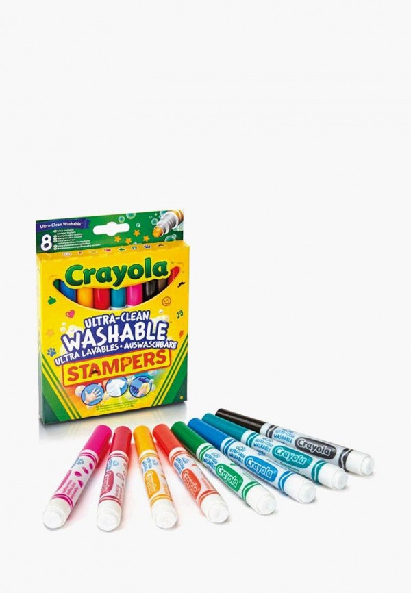 

Набор для творчества Crayola, Разноцветный, 8 легко смываемых фломастеров-штампов