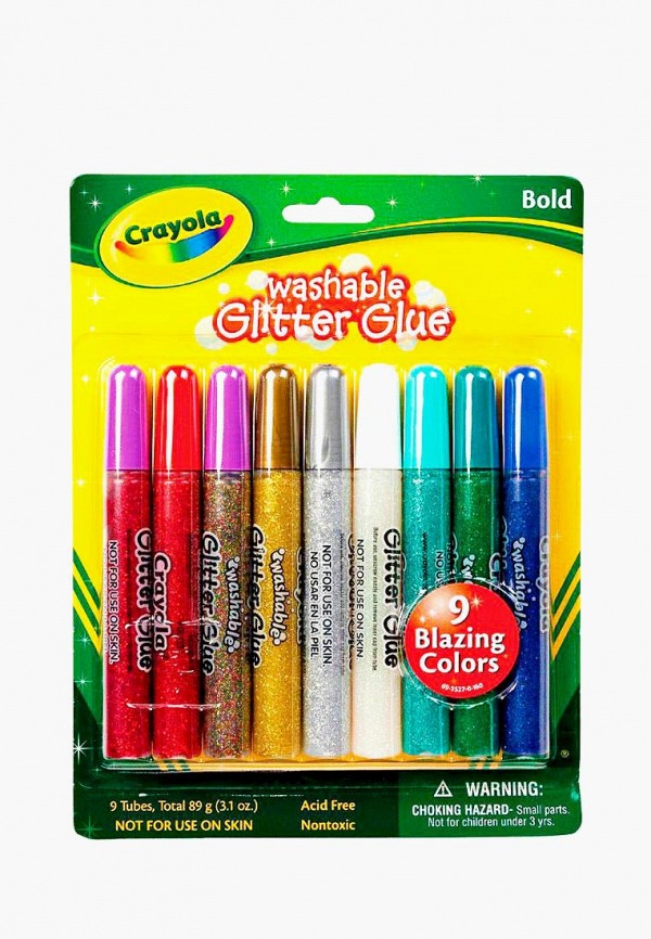 

Набор для творчества Crayola, Разноцветный, Жидкий клей с блестками, 9 цветов
