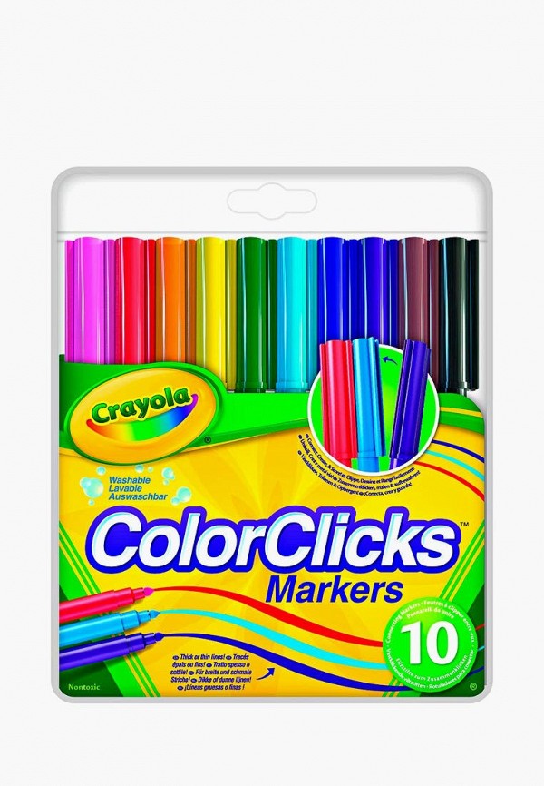 

Набор для творчества Crayola, Разноцветный, 10 соединяющихся фломастеров