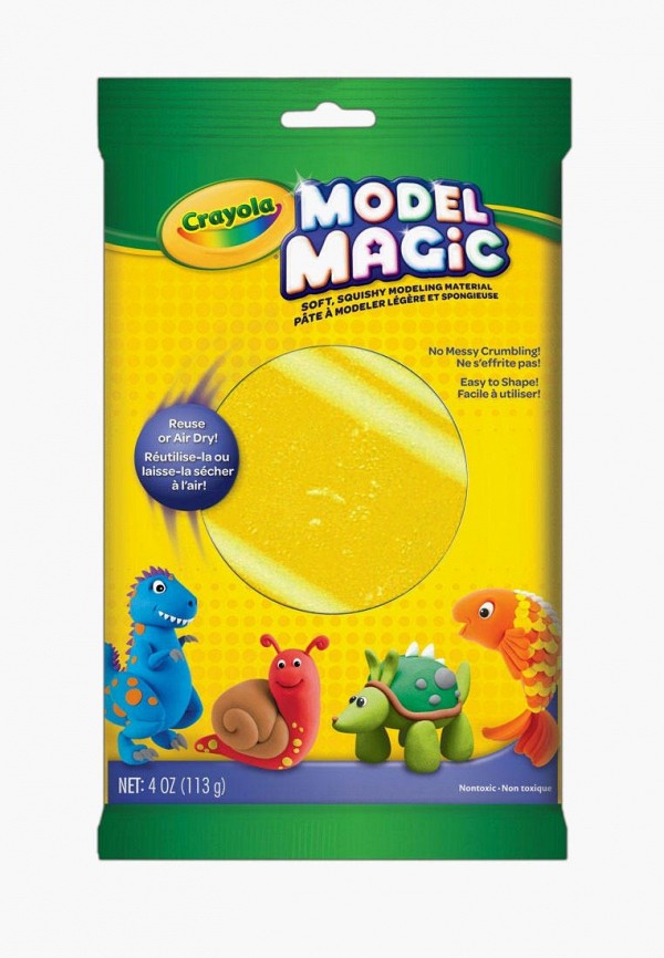 

Набор для творчества Crayola, Разноцветный, Масcа для лепки желтая, 113 г