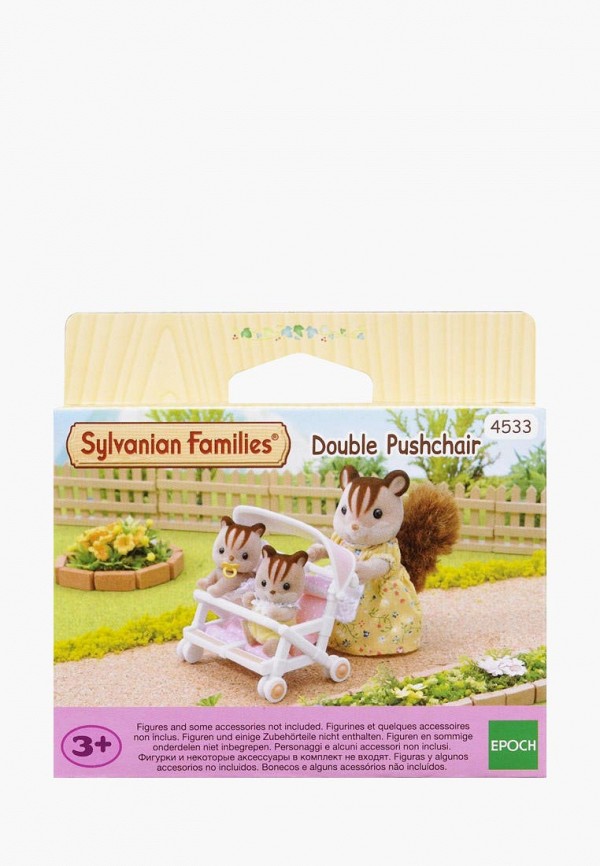 

Набор игровой Sylvanian Families, Разноцветный, Детская коляска для двойни