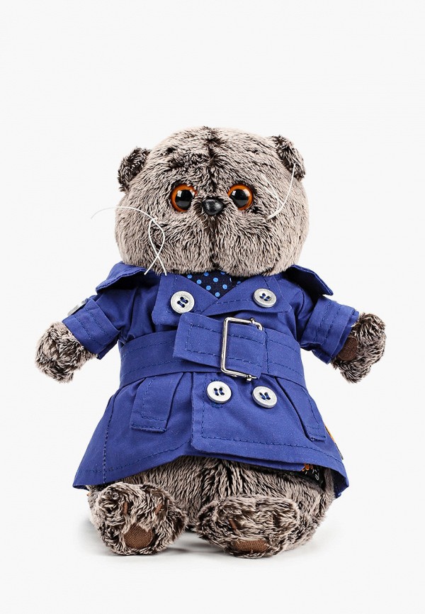 

Игрушка мягкая Basik&Co, Коричневый, Кот Басик в плаще