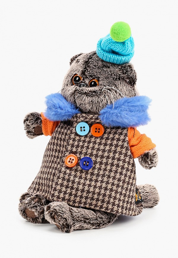 

Игрушка мягкая Basik&Co, Разноцветный, Кот Басик в комбинированном пальто