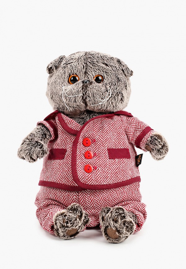 

Игрушка мягкая Basik&Co, Коричневый, Кот Басик в красном пиджаке и брюках в ёлочку