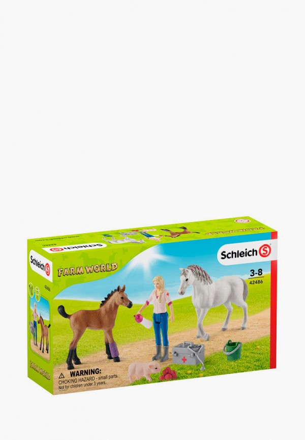 

Набор игровой Schleich, Разноцветный, Кобыла и жеребенок у врача