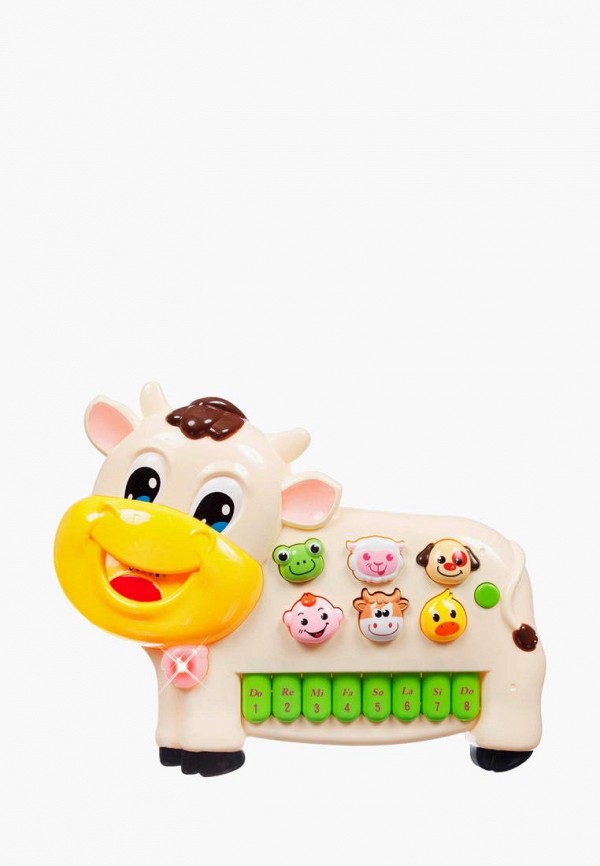 

Игрушка интерактивная BeBeLino, Разноцветный, Музыкальная коровка