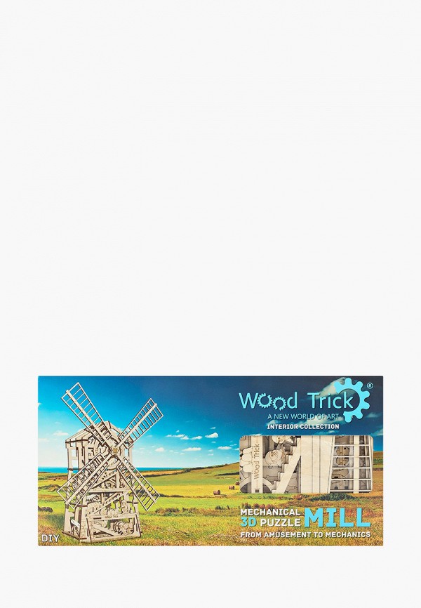 

Конструктор Wood Trick, Бежевый, Механическая мельница