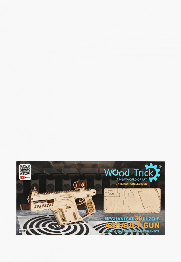 

Конструктор Wood Trick, Бежевый, Штурмовая винтовка