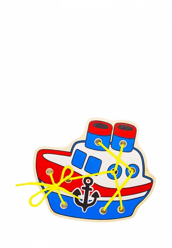 

Игрушка Alatoys, Разноцветный, Шнуровка "Кораблик"