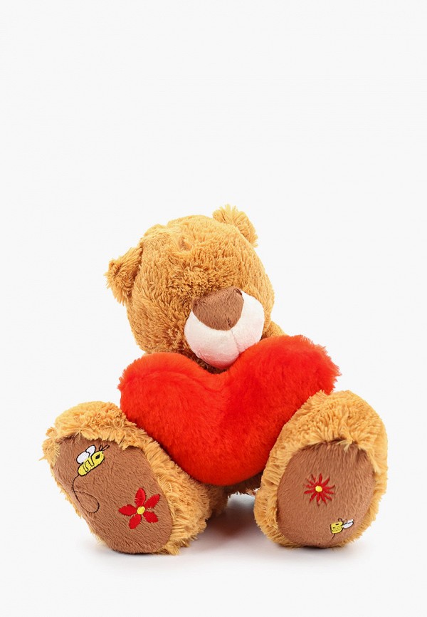 

Игрушка мягкая Magic Bear Toys, Коричневый, Мишка Бигфут с сердцем, 17см