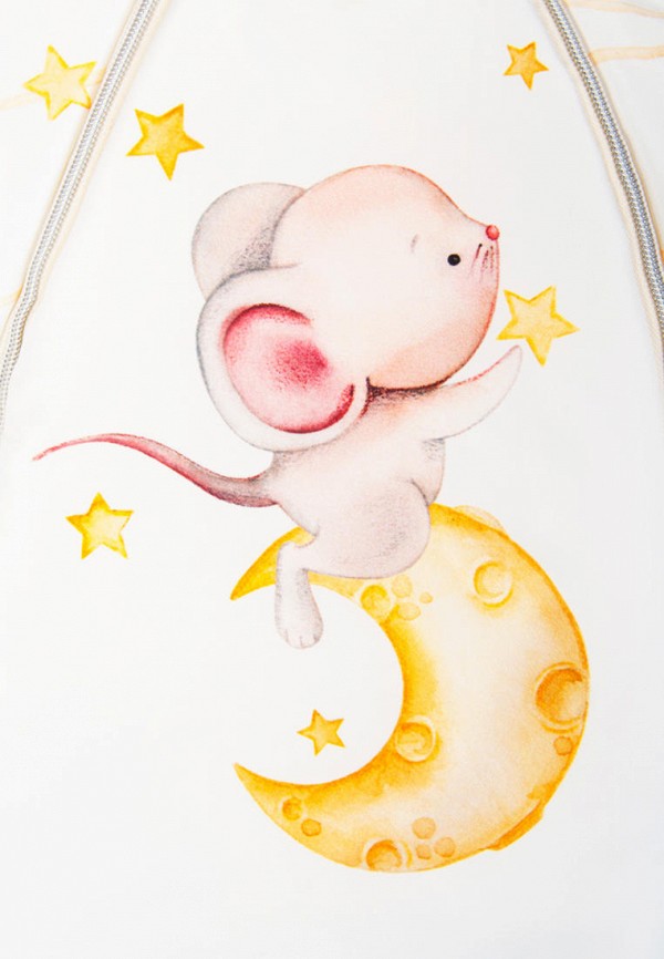 Конверт для новорожденного Сонный Гномик цвет белый  Фото 5