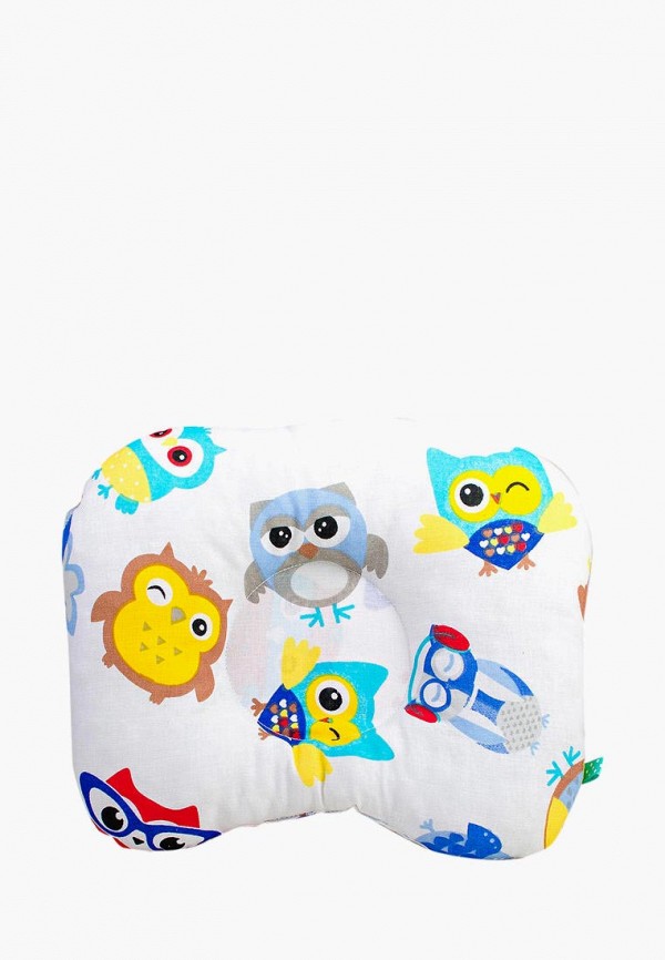 

Подушка ортопедическая BabySoon, Белый, Совы в наушниках, 22х26 см