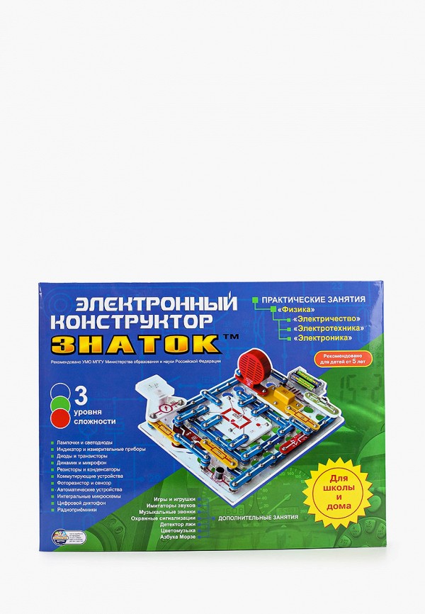 

Конструктор Знаток, Разноцветный, электронный "999 схем для школы и дома"