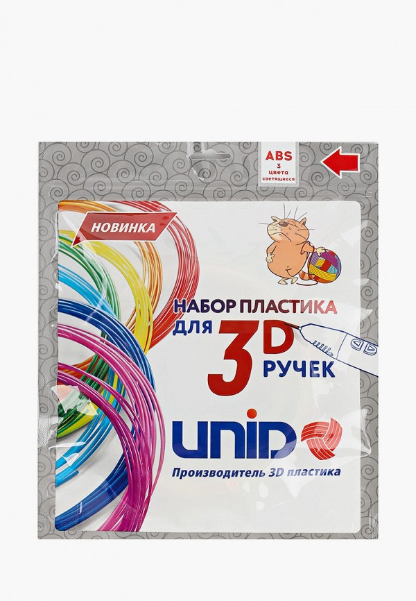 

Набор для творчества Unid, Разноцветный, пластика для 3D ручек ABS, 3 цвета по 10 м.