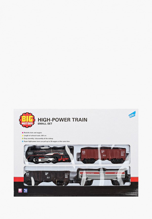 

Набор игровой Dream Makers, Разноцветный, "Железная дорога" с локомотивом и 3 вагонами