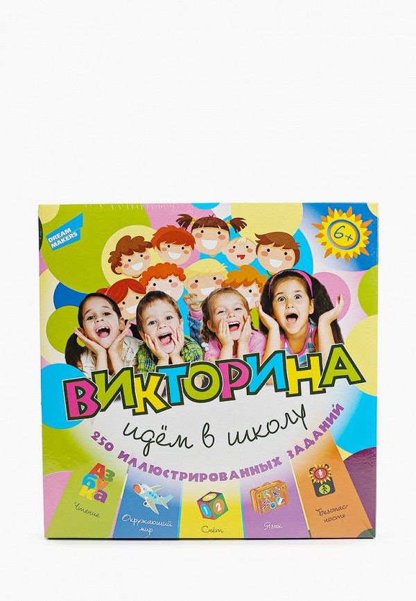 

Игра настольная Dream Makers, Разноцветный, Викторина, "Идём в школу"
