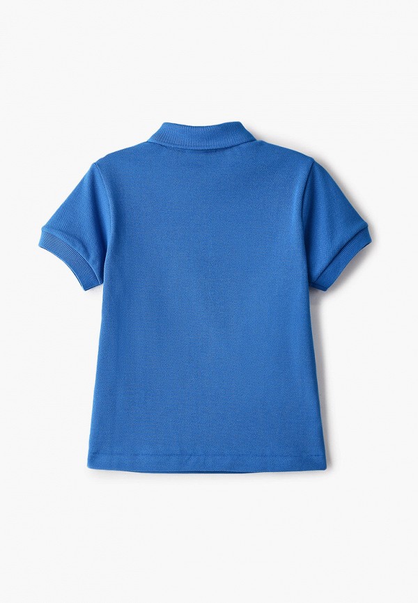 Поло для мальчика Lacoste цвет синий  Фото 2