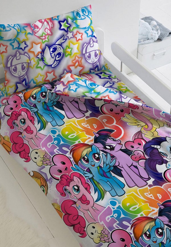 

Постельное белье детское Непоседа, Разноцветный, My little Pony Neon Граффити