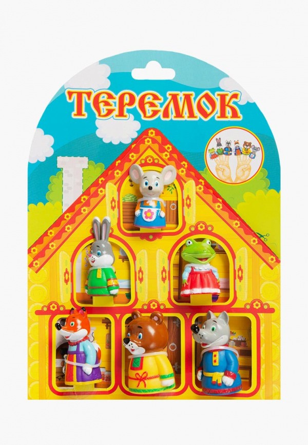 

Набор игровой Росмэн, Разноцветный, Пальчиковый театр "Теремок"