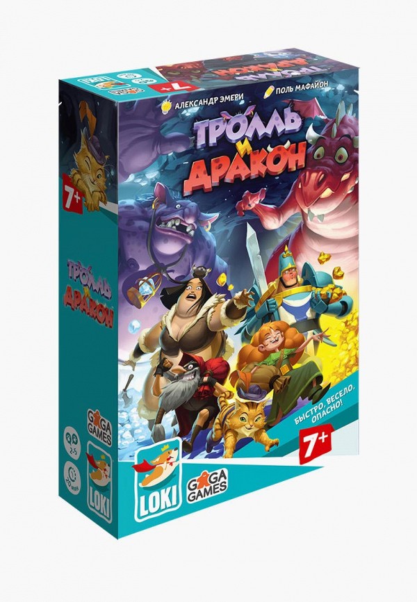 

Игра настольная Gaga.ru, Разноцветный, Тролль и Дракон