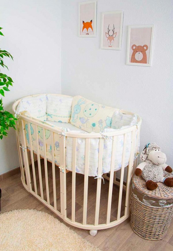 

Бортик для детской кровати Сонный Гномик, Акварель