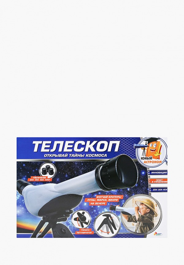 

Набор для опытов Играем Вместе, Разноцветный, Юный астроном. Телескоп