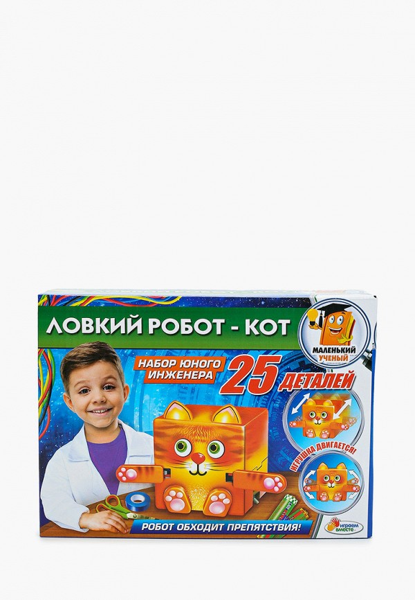 

Набор для опытов Играем Вместе, Разноцветный, "Ловкий робот-кот"