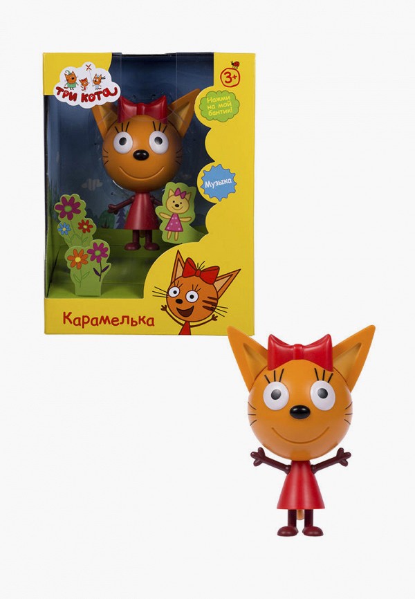 

Игрушка интерактивная Три Кота, Разноцветный, Три кота Карамелька