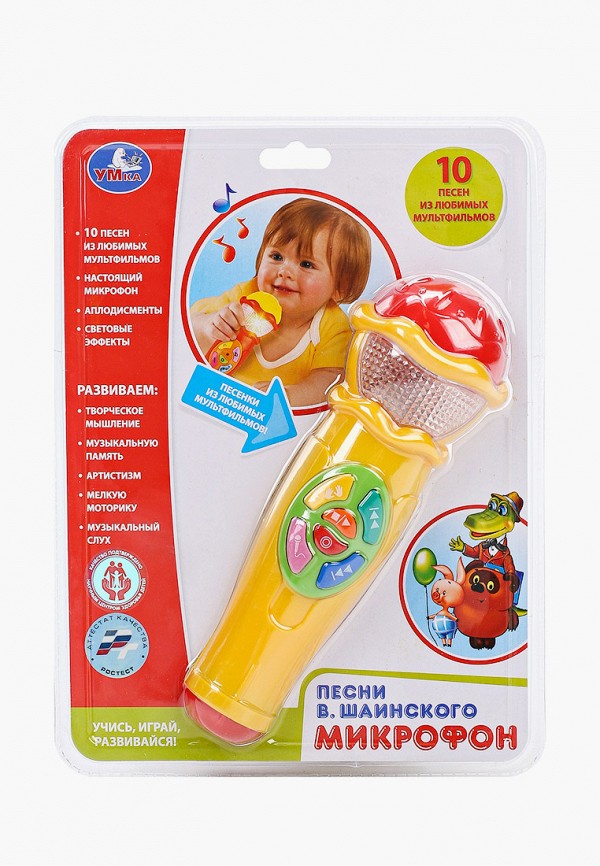 

Игрушка интерактивная Умка, Разноцветный, Микрофон