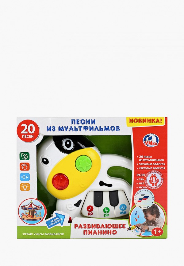 

Игрушка интерактивная Умка, Разноцветный, Пианино обучающее