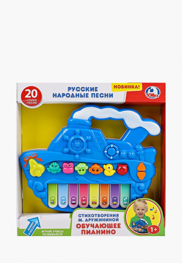 

Игрушка интерактивная Умка, Разноцветный, Пианино обучающее