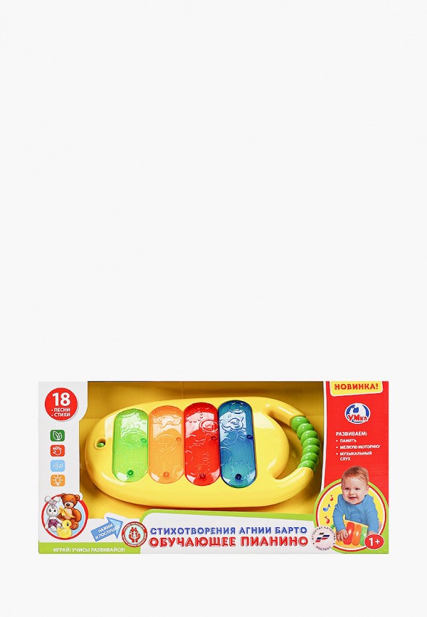 

Игрушка интерактивная Умка, Разноцветный, "Пианино обучающее", 12x35x17 см