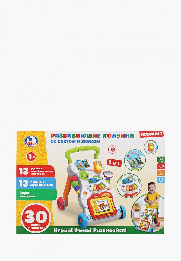 

Игрушка интерактивная Умка, Разноцветный, развивающая "Ходунки"